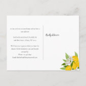 Lemons Blossom We hebben een nieuw adres verplaats Aankondigingskaart (Achterkant)