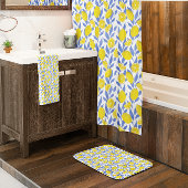 Lemons Blue Mediterranean Badmat