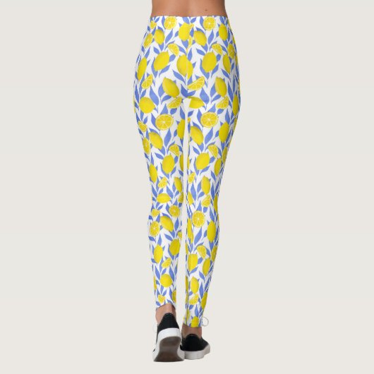 Lemons Blue Mediterranean Leggings (Achterkant)
