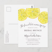 Lemons Bridal Brunch Uitnodiging (Voorkant / Achterkant)