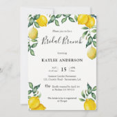 Lemons Bridal Brunch-uitnodiging Kaart (Voorkant)
