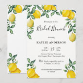 Lemons Bridal Brunch-uitnodiging Kaart (Voorkant / Achterkant)