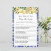 Lemons Bridal Hoe goed ken je de Bride Game? (Staand voorkant)