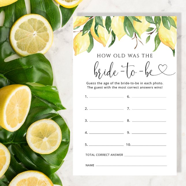 Lemons Bridal Hoe oud was het bruidsspel (Creator heeft geüpload)