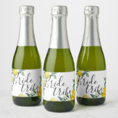 Lemons Bride Tribe voorstel gunst Sparkling Wijnetiket (Flessen)