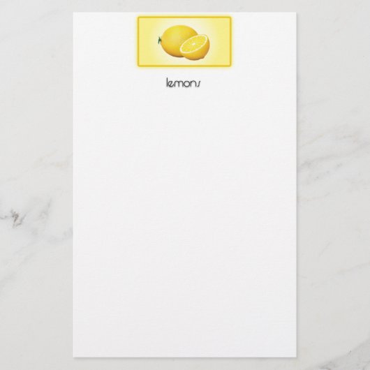 Lemons Briefpapier (Voorkant)
