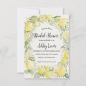 Lemons bruids douche uitnodiging, Lemonade uitnodi Kaart (Voorkant)