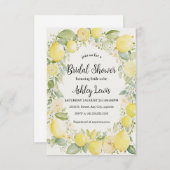 Lemons bruids douche uitnodiging, Lemonade uitnodi Kaart (Voorkant / Achterkant)