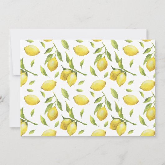 Lemons Bunch zal je mijn bruidsmeisje uitnodiging  (Achterkant)