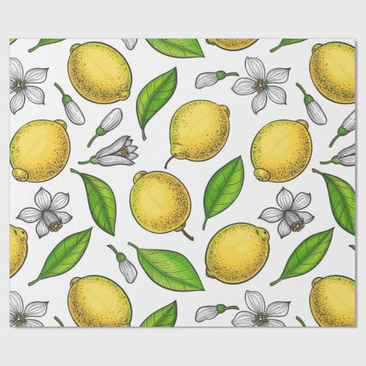 Lemons Cadeaupapier (Vlak)