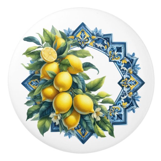 Lemons Ceramic Knob Keramische Knop (Voorkant)