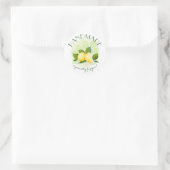 Lemons Citrus Fruit Canning Gift Ronde Sticker (Tas)