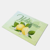 Lemons Citrus Fruit Floral Deurmat (Schuin)