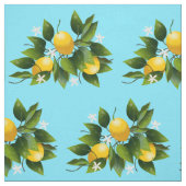 Lemons Citrus Fruit Floral Stof (Swatch)