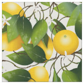 Lemons Citrus Fruit Floral Stof (Close Up)