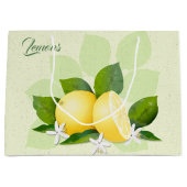 Lemons Citrus Fruit Groot Cadeauzakje (Voorkant)