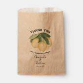 Lemons Citrus Hartelijk dank Bedankzakje (Voorkant)