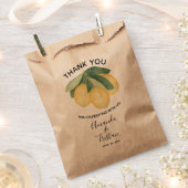 Lemons Citrus Hartelijk dank Bedankzakje (Geknipt)