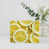 Lemons Close-up Foto Briefkaart (Staand voorkant)