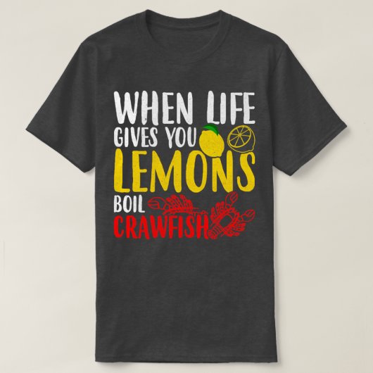 Lemons Crawfish Freshwater Lobster T-shirt (Design voorkant)
