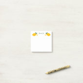 Lemons CUSTOM Name Cute Illustration Post-it® Notes (Op bureau)