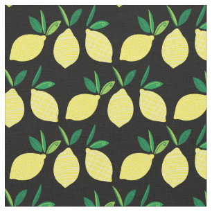 Lemons Cute Summer Fruit Stof