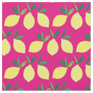 Lemons Cute Summer Fruit Stof