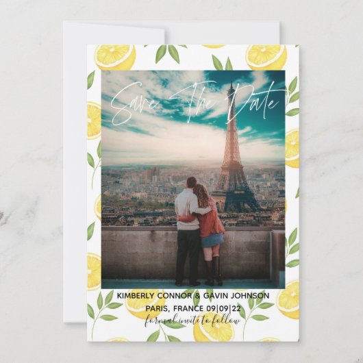 Lemons | Datum opslaan Save The Date (Voorkant)