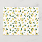 Lemons delen een Date Ideo Shower Game-kaart Flyer (Achterkant)