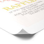 Lemons Diaper Raffle Shower-bord Poster (Hoek)