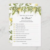 Lemons die de uitnodiging van de Bride Beste van h (Voorkant / Achterkant)