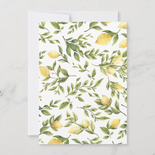 Lemons die de uitnodiging van de Bride Beste van h (Achterkant)