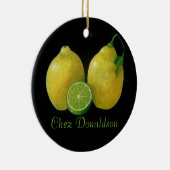 Lemons die nog steeds leven op Canvas schilderend Keramisch Ornament (Rechts)