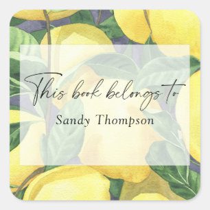 Lemons - Dit boek behoort tot Vierkante Sticker