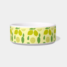 Lemons Dog Bowl