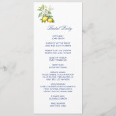 Lemons Double Sided Flat Program Programmakaart (Achterkant)