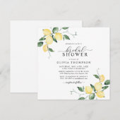 Lemons Elegant Waterverf Vrijgezellenfeest Kaart (Voorkant / Achterkant)