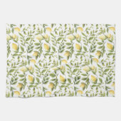 Lemons en bladeren | theedoek (Horizontaal)