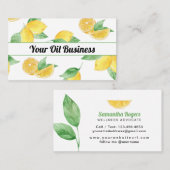 Lemons en blades Essential Oil Visitekaartje (Voorkant / Achterkant)