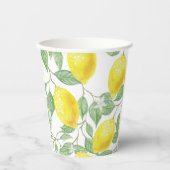Lemons en bladzijden, ontwerppapierbekertje papieren bekers (Voorkant)