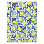Lemons en blauw Waterverf Tafelkleed (Voorkant)