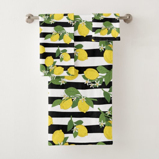 Lemons en bloesems met roes bad handdoek (Insitu)