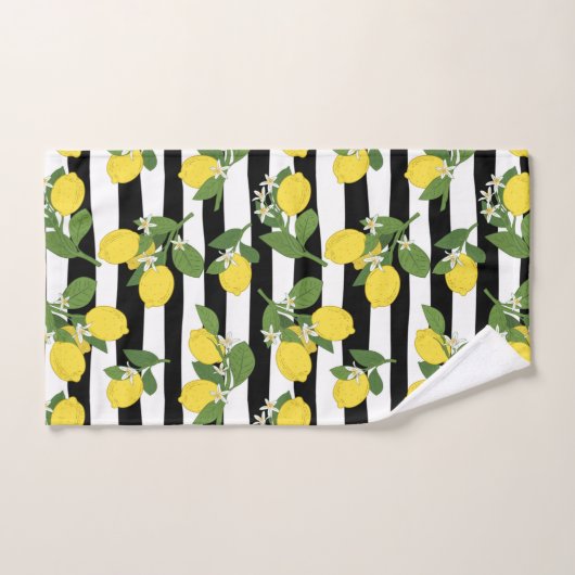 Lemons en bloesems met roes bad handdoek (Handdoek)