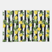 Lemons en bloesems met roes theedoek (Horizontaal)