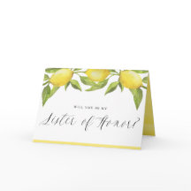 Lemons en Greenery... ben je mijn zuster van eer?