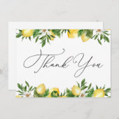 Lemons en Greenery Dank u (Voorkant / Achterkant)
