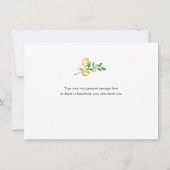 Lemons en Greenery Dank u (Achterkant)