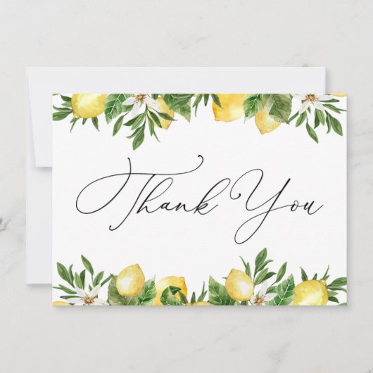 Lemons en Greenery Dank u (Voorkant)