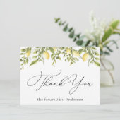 Lemons en Greenery Dank u (Staand voorkant)