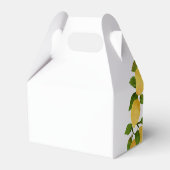 Lemons en Greenery Wreath Wedding Favor Box Bedankdoosjes (Achterkant)